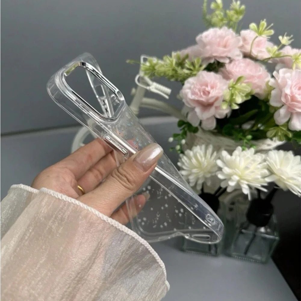 ⚠️Clearance iPhone 14/Pro/Pro Max Clear Floral Patterned Phone Case - Picture 3 of 5